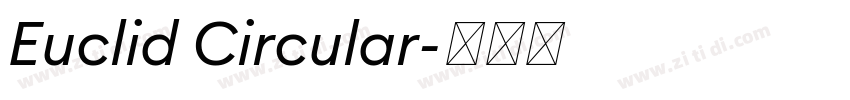 Euclid Circular字体转换